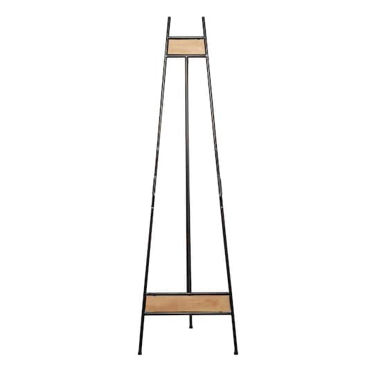 66" Black Iron Industrial Easel